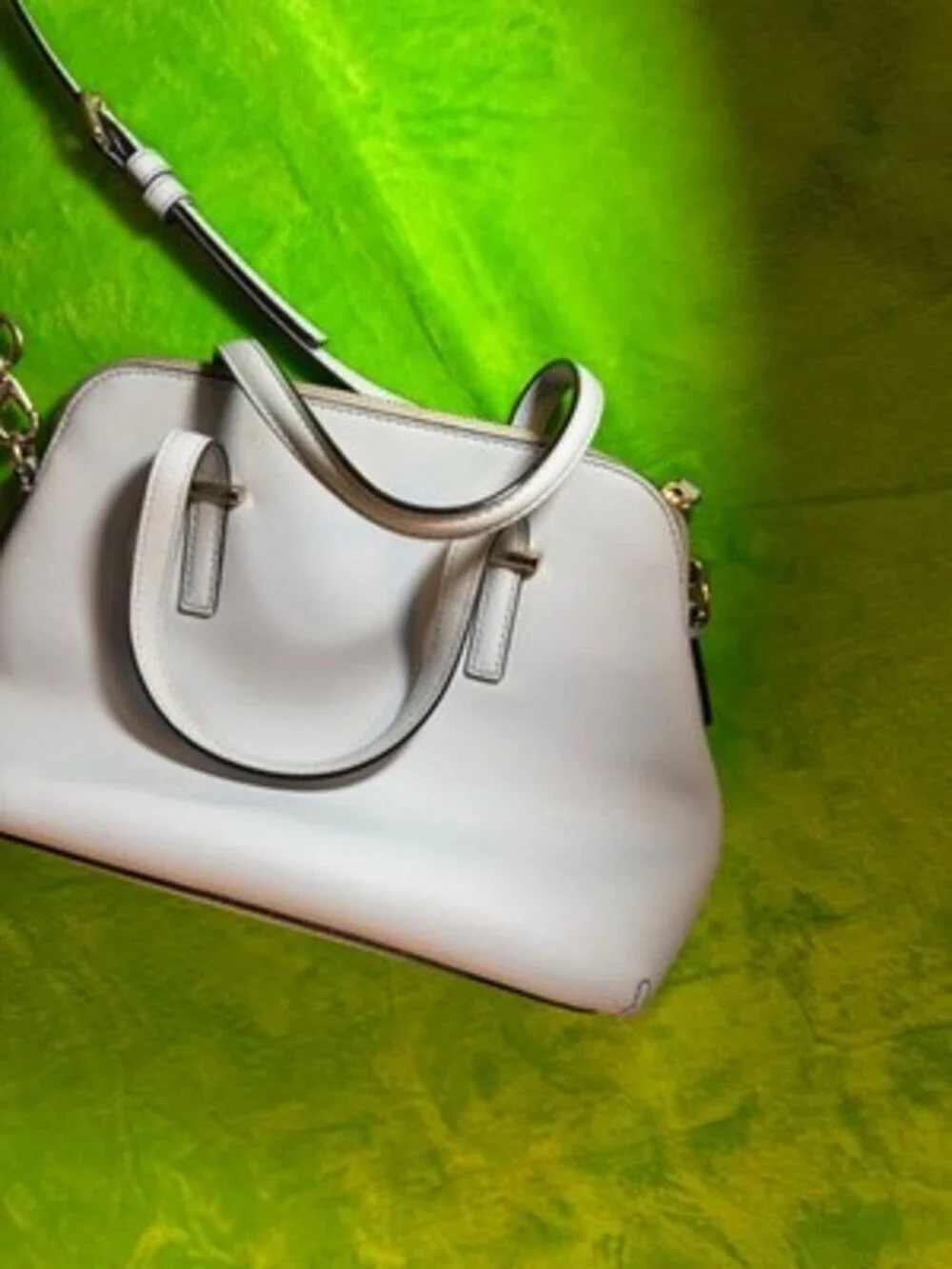 Kate Spade Blue Leather Handbag with Adjustable Strap